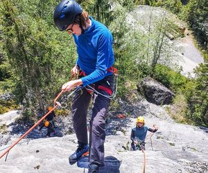 Person seilt sich ab