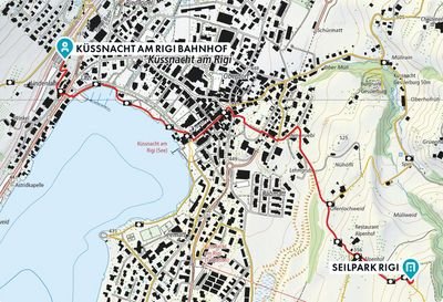 Wanderung Direkt zum Seilpark Rigi