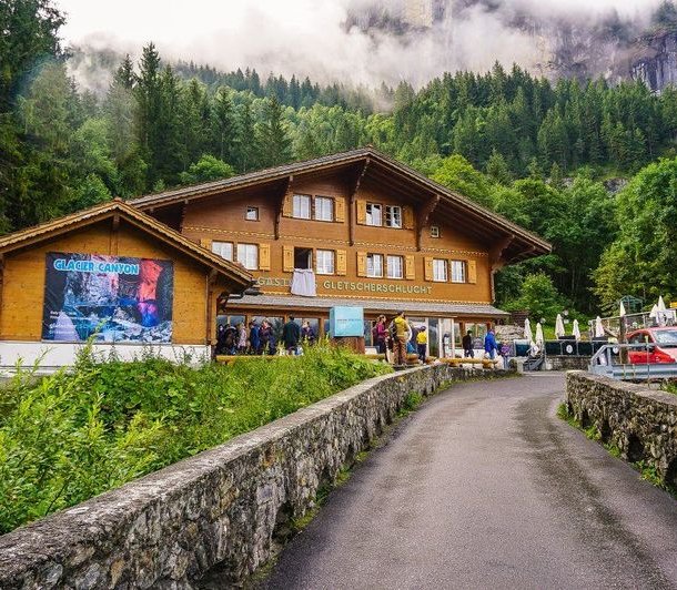 Ankunft Gletscherschlucht Grindelwald