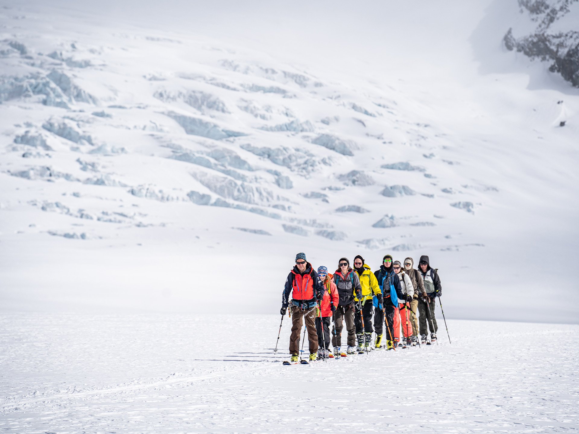 The first time on the Lötschenlücke ski tour